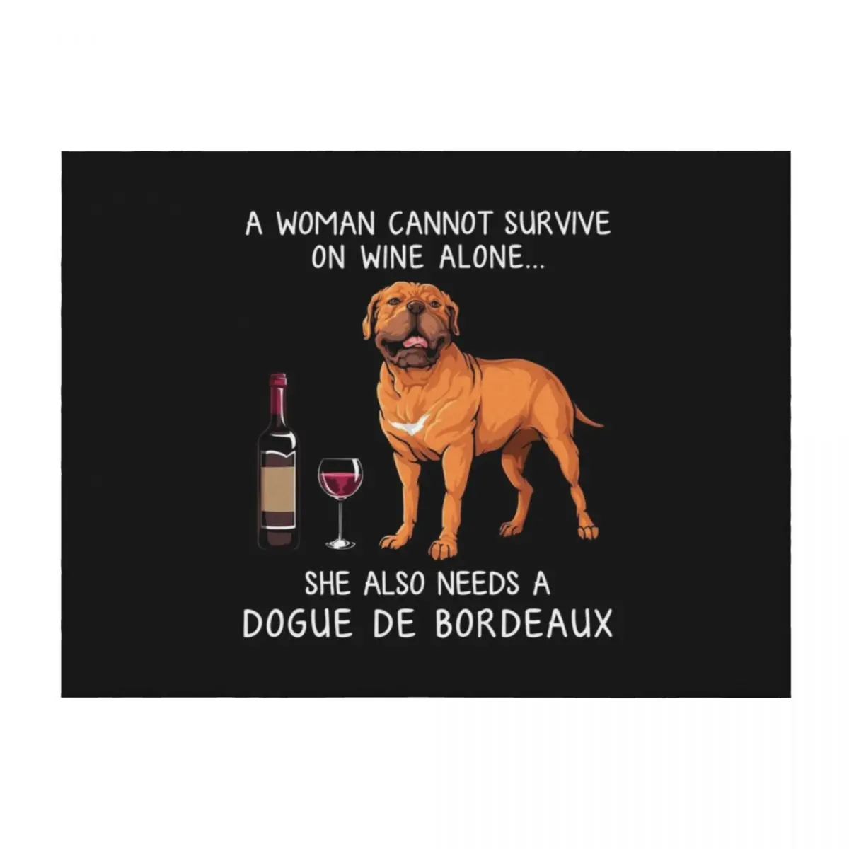 Dogue Bordeaux and wine Funny dog Throw Blanket Summer Vintage For Sofa Thin Giant Sofa Blankets
Dogue Bordeaux and wine Funny dog Throw Blanket Summer Vintage For Sofa Thin Giant Sofa Blankets