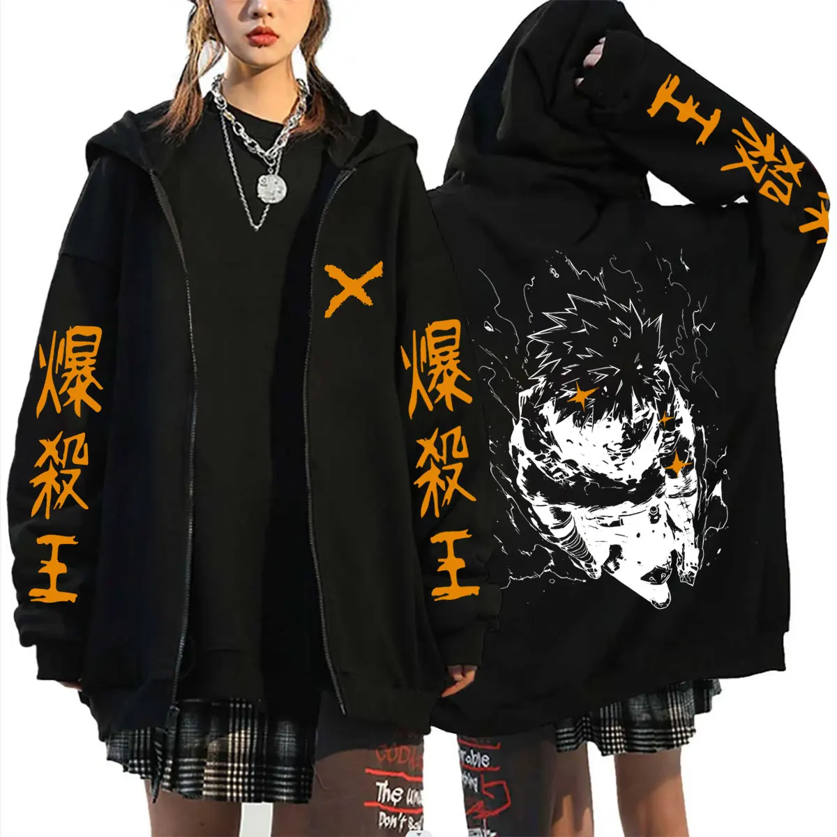 Anime My Hero Academia Bakugou Katsuki Merch Zipper Hoodie Men Women Clothing Cartoon Fashion Hoodies Male Casual Zip Up Jacket
Anime My Hero Academia Bakugou Katsuki Merch Zipper Hoodie Men Women Clothing Cartoon Fashion Hoodies Male Casual Zip Up Jacket