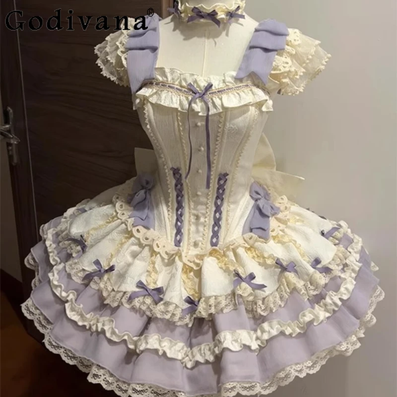 Purple Ballet Style Lolita Dress for Girls Cute Elegant Antique Style Princess Dress Women's Summer Princess Lolita Dress
Purple Ballet Style Lolita Dress for Girls Cute Elegant Antique Style Princess Dress Women's Summer Princess Lolita Dress