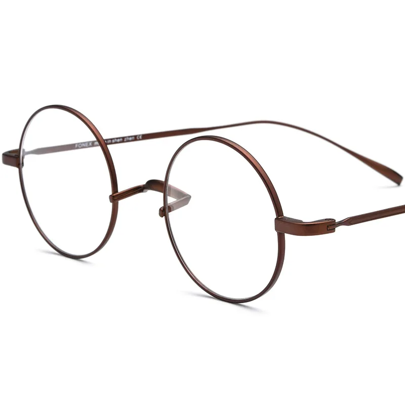 Vintage Circle Myopia Glasses Male Women Pure Titanium Round Prescription Eyeglasses for Men Gold Black Brown Reading Glasses
Vintage Circle Myopia Glasses Male Women Pure Titanium Round Prescription Eyeglasses for Men Gold Black Brown Reading Glasses