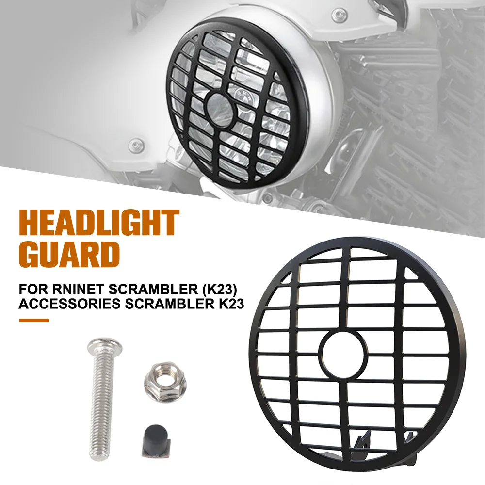 Motorcycle Headlight Head Light Guard Protector Cover Protection Grill For BMW RnineT Scrambler (K23) Accessories Scrambler K23 
Motorcycle Headlight Head Light Guard Protector Cover Protection Grill For BMW RnineT Scrambler (K23) Accessories Scrambler K23