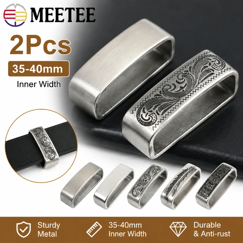 2Pcs 35-40mm Stainless Steel Belt Loop Keepers Metal Rectangle Rings for 34-39mm Straps Belt Bag Garment DIY Repair Hardware
2Pcs 35-40mm Stainless Steel Belt Loop Keepers Metal Rectangle Rings for 34-39mm Straps Belt Bag Garment DIY Repair Hardware
