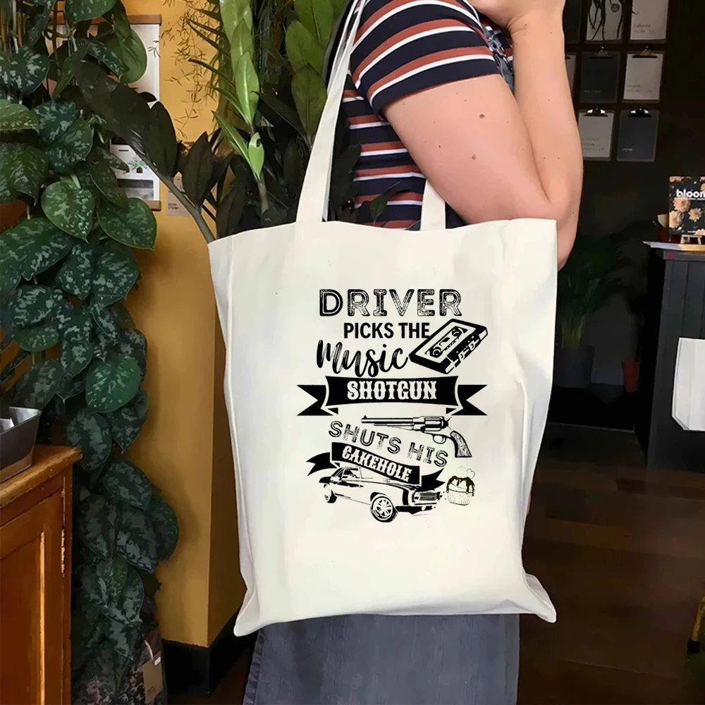 Большая сумка для покупок в стиле «Сверхъестественное», винтажная сумка на плечо «Сверхъестественное», женская повседневная многоразовая холщовая сумка
Большая сумка для покупок в стиле «Сверхъестественное», винтажная сумка на плечо «Сверхъестественное», женская повседневная многоразовая холщовая сумка