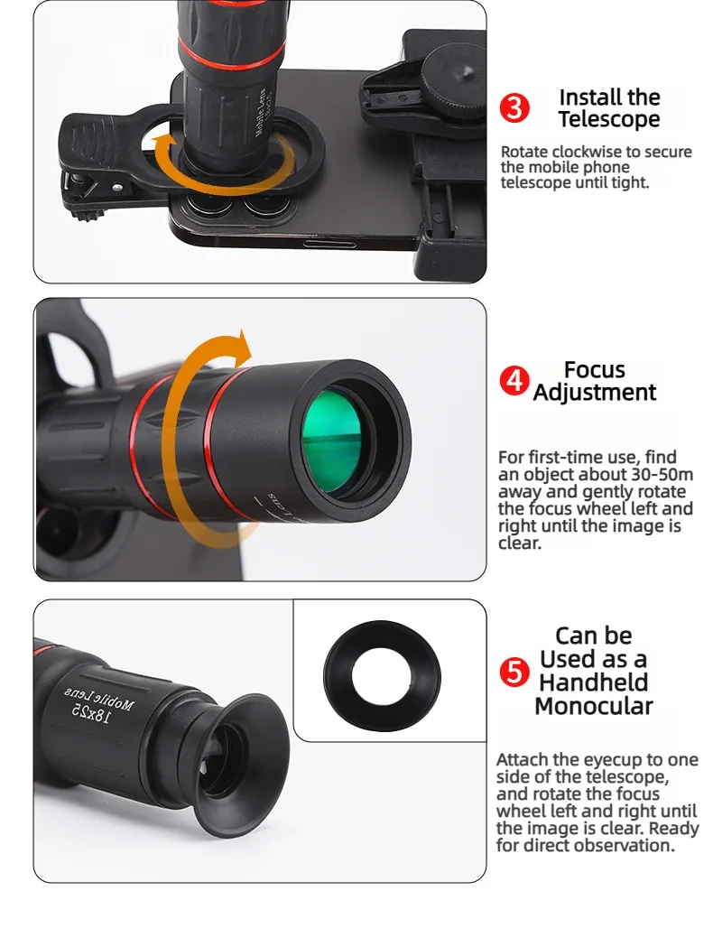 64X Telescope For Mobile Phone Lens For photography macro Phone lens for iphone Cell Phone Lens mobile phone telephoto.lens 64X Telescope For Mobile Phone Lens For photography macro Phone lens for iphone Cell Phone Lens mobile phone telephoto.lens