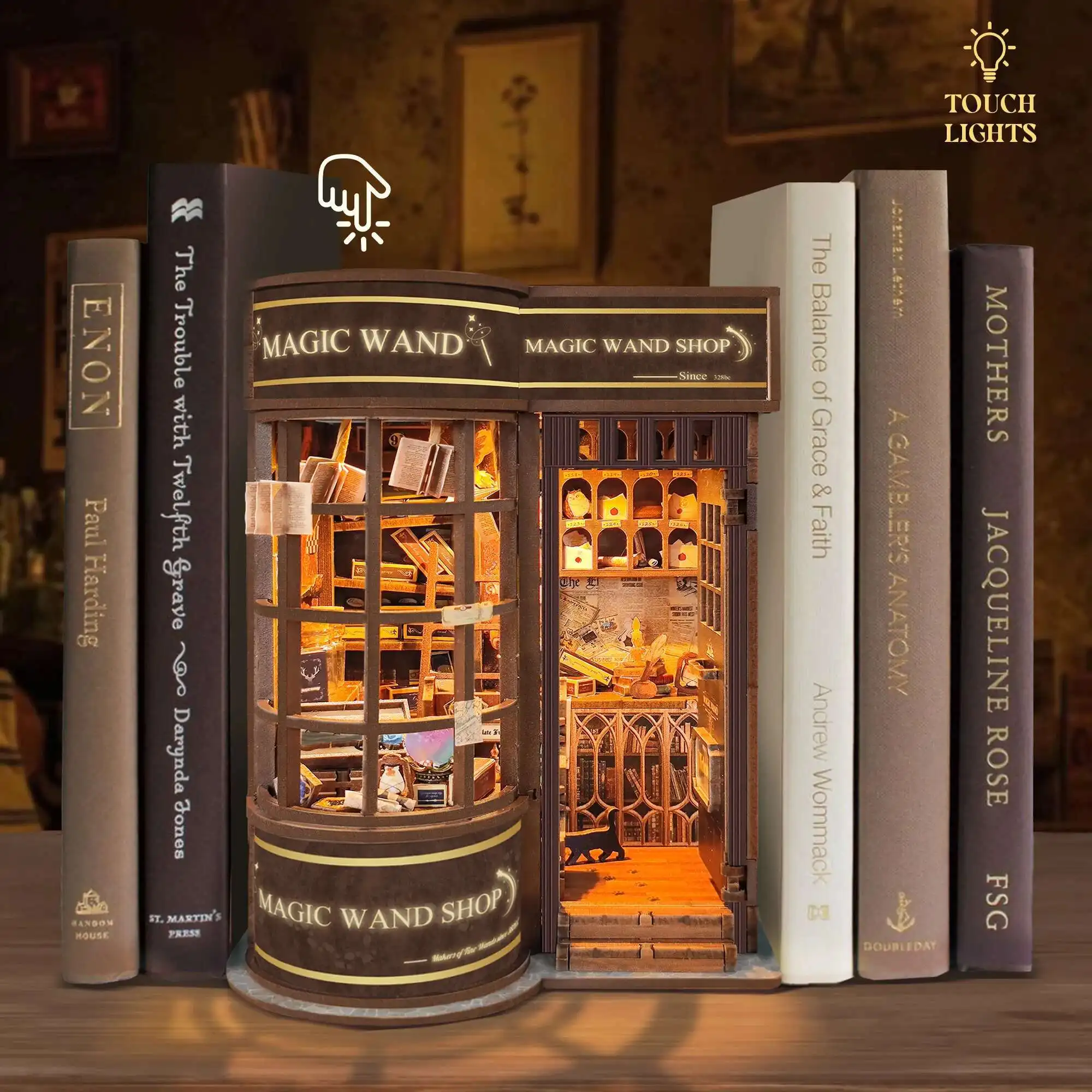 Деревянная волшебная палочка «сделай сам», книжный уголок, полка, вставка, миниатюрные наборы моделей, книжная полка со светом, подставка для книг для друзей, подарки на день рождения
Деревянная волшебная палочка «сделай сам», книжный уголок, полка, вставка, миниатюрные наборы моделей, книжная полка со светом, подставка для книг для друзей, подарки на день рождения