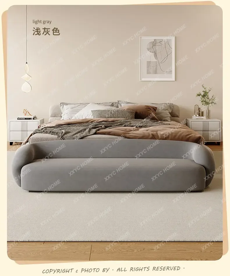 Cream flannel bedside stool bedroom modern bench bed couch shoe changing stool
Cream flannel bedside stool bedroom modern bench bed couch shoe changing stool