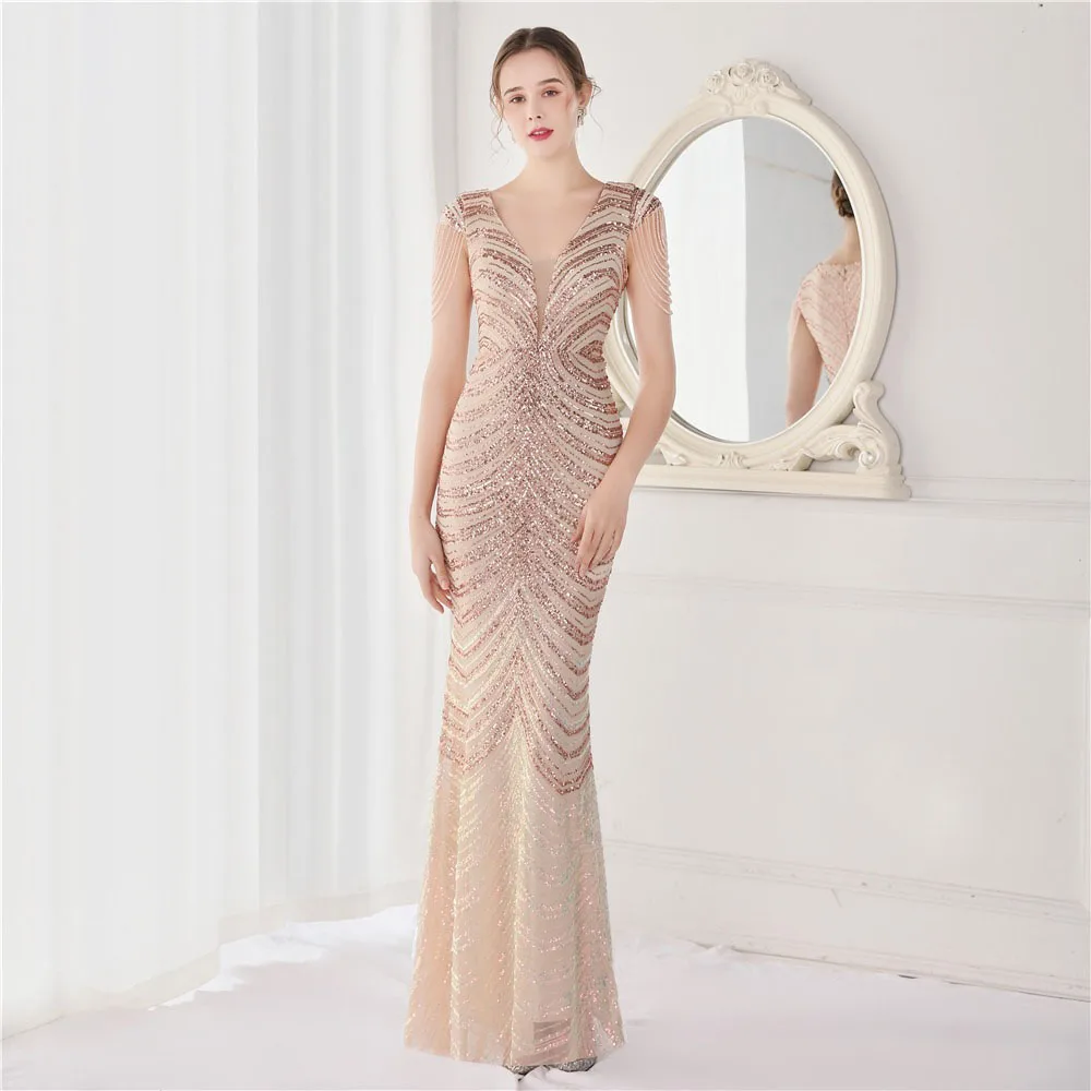 2025 Luxury Crafted Beaded Style Womens Evening Dress For Gathering And Party Evening Gown Long Style Cocktail Dress
2025 Luxury Crafted Beaded Style Womens Evening Dress For Gathering And Party Evening Gown Long Style Cocktail Dress