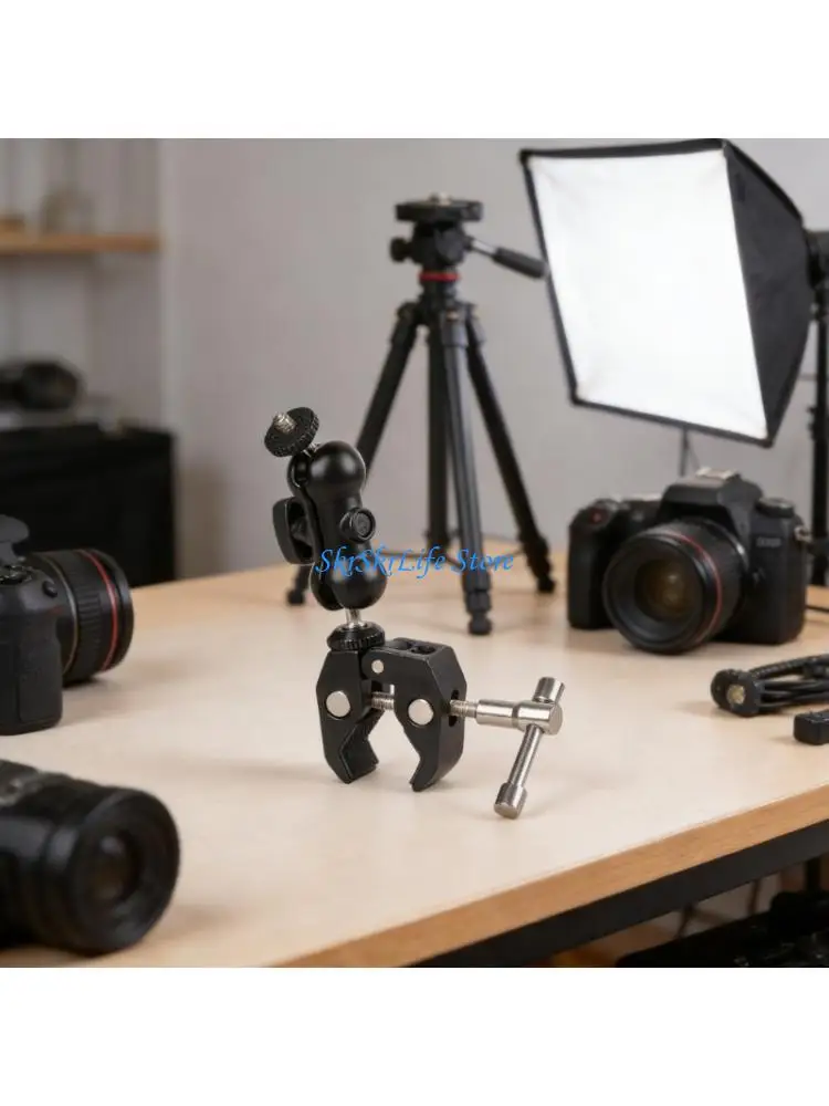 E65E Flexible 360 Degree Adjustable Clamp 1/4 3/8 Thread For Camera Mounts And Stands
E65E Flexible 360 Degree Adjustable Clamp 1/4 3/8 Thread For Camera Mounts And Stands