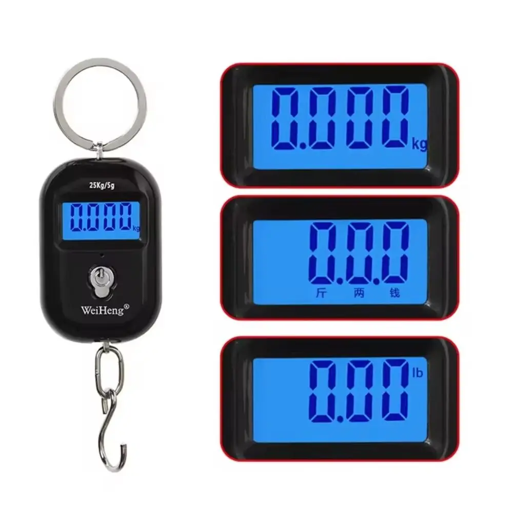 25Kg Capacity Digital Hanging Scale 5g Precision Backlight Display Electronic Luggage Hook Scale Portable Design High Accuracy
25Kg Capacity Digital Hanging Scale 5g Precision Backlight Display Electronic Luggage Hook Scale Portable Design High Accuracy