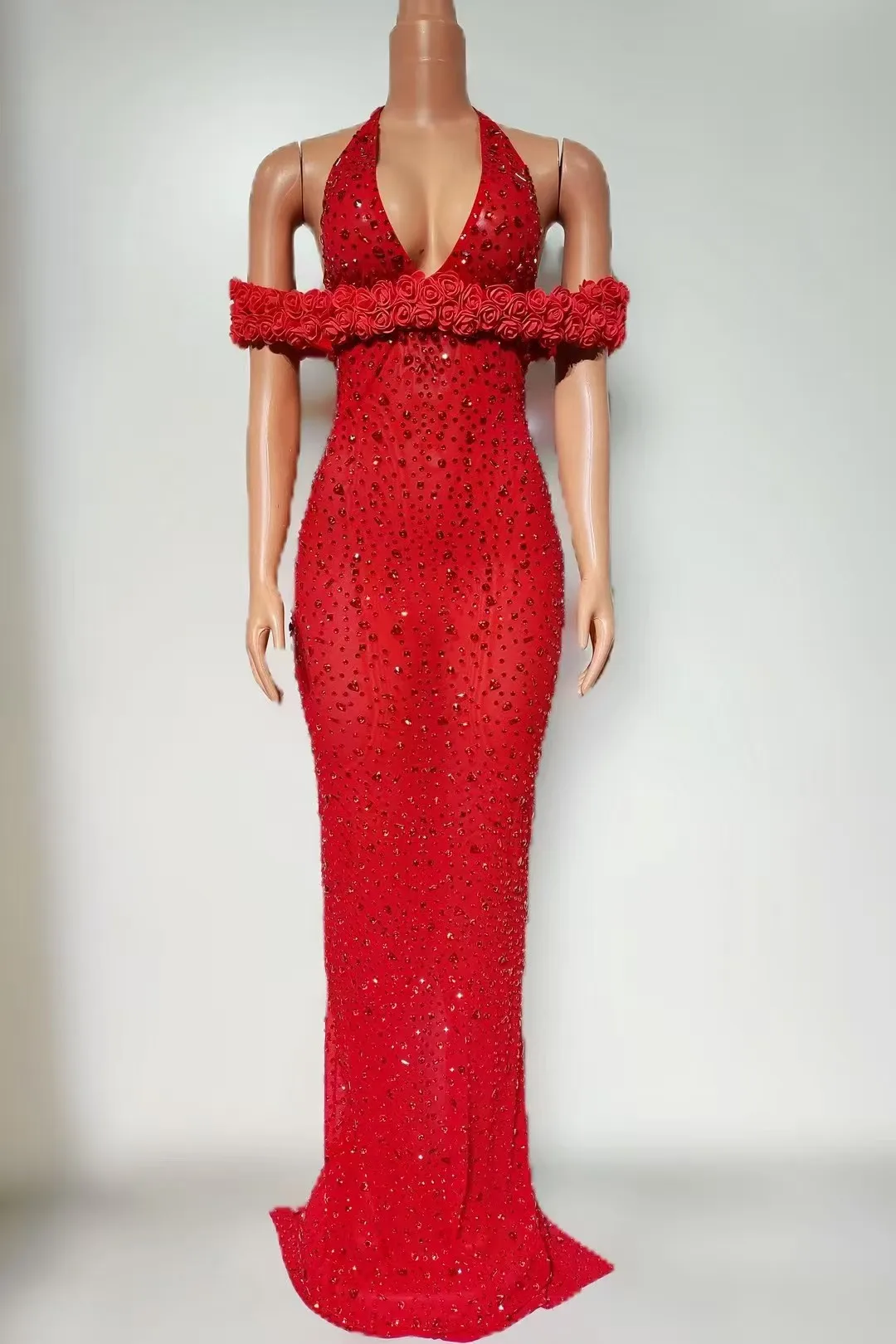 Elegant Rhinestones Flowers Off-shoulder Dress for Women Sexy Mesh Evening Prom CelebrateBirthday Dress Photo Shoot Wear A722
Elegant Rhinestones Flowers Off-shoulder Dress for Women Sexy Mesh Evening Prom CelebrateBirthday Dress Photo Shoot Wear A722