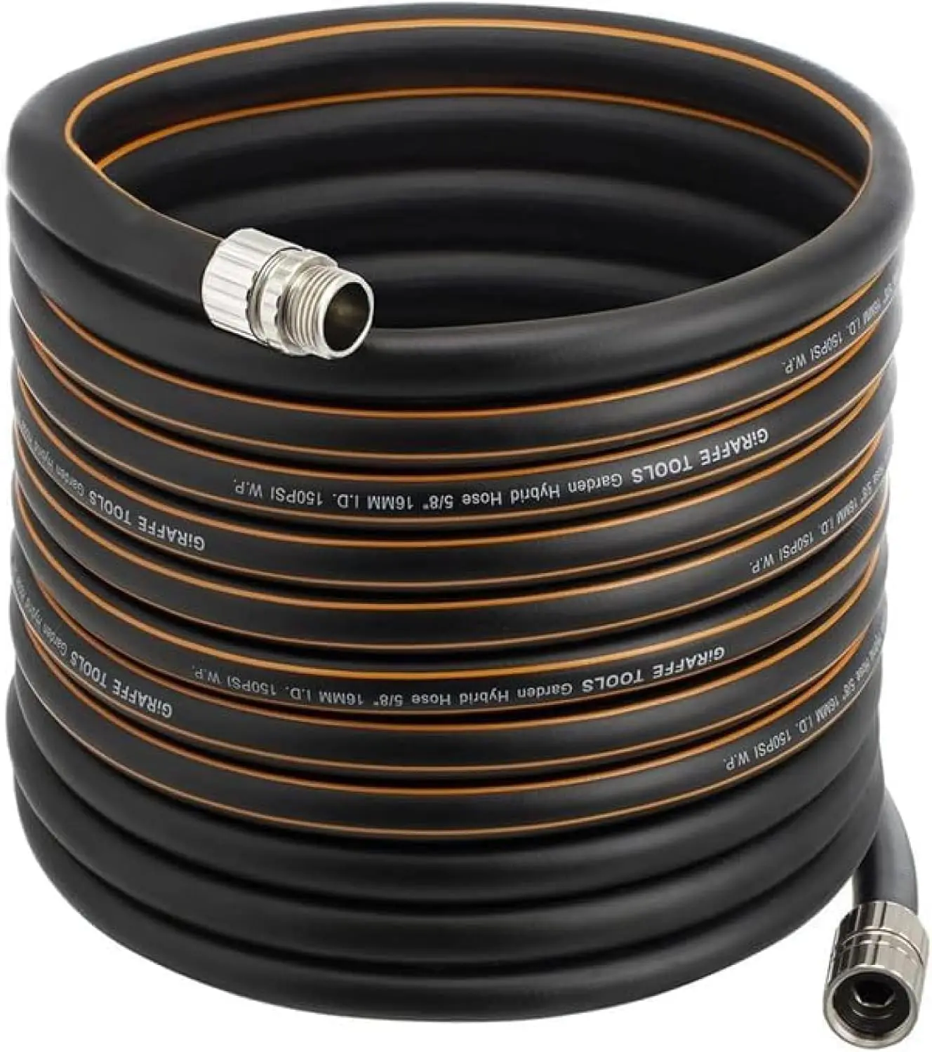 Custom Length Heavy Duty Garden Hose 5/8" No Kink Flexible Rubber Leakproof 600 PSI 75ft
Custom Length Heavy Duty Garden Hose 5/8" No Kink Flexible Rubber Leakproof 600 PSI 75ft