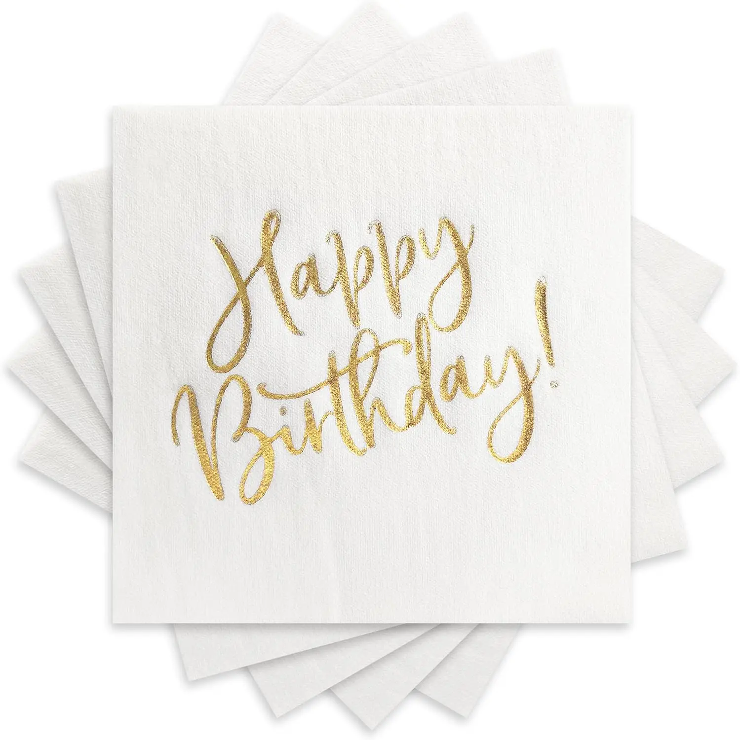 Birthday Napkins 50 Pcs Gold Foil Napkin Paper, 40x40 cm Large Dinner Napkins for Party Decorations, Birthday Artstyle Supplies
Birthday Napkins 50 Pcs Gold Foil Napkin Paper, 40x40 cm Large Dinner Napkins for Party Decorations, Birthday Artstyle Supplies