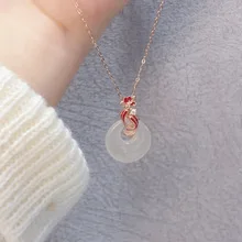 Koi Peace Buckle Necklace for Women, New Chinese Retro, Small, Minimally Fashionable, Versatile Commuter, Collarbone Chain
Koi Peace Buckle Necklace for Women, New Chinese Retro, Small, Minimally Fashionable, Versatile Commuter, Collarbone Chain