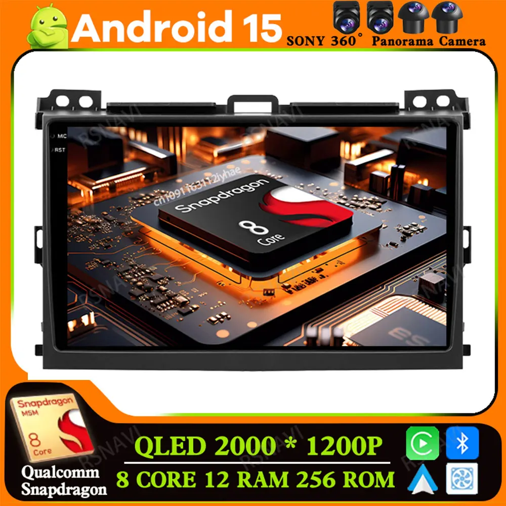 Android 15 for Toyota Land Cruiser Prado 120 3 III 2002-2009 QLED DVD Head Unit BT Navigation DSP Qualcomm GPS 5G WIFI Autoradio
Android 15 for Toyota Land Cruiser Prado 120 3 III 2002-2009 QLED DVD Head Unit BT Navigation DSP Qualcomm GPS 5G WIFI Autoradio