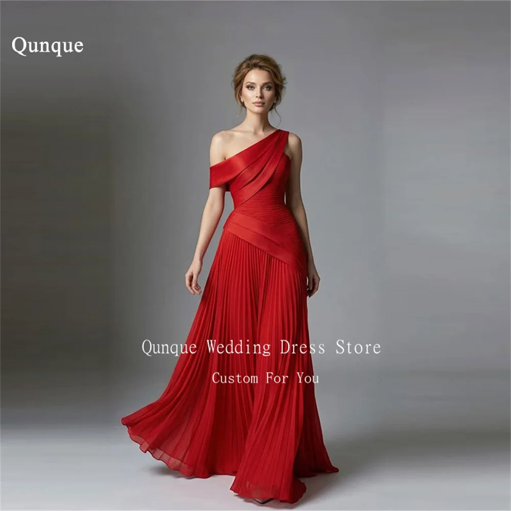 Qunque Chiffon Women's Formal Evening Gowns Scalloped A Line Prom Dress One Shoulder Floor Length Modern Party Attire Customized
Qunque Chiffon Women's Formal Evening Gowns Scalloped A Line Prom Dress One Shoulder Floor Length Modern Party Attire Customized
