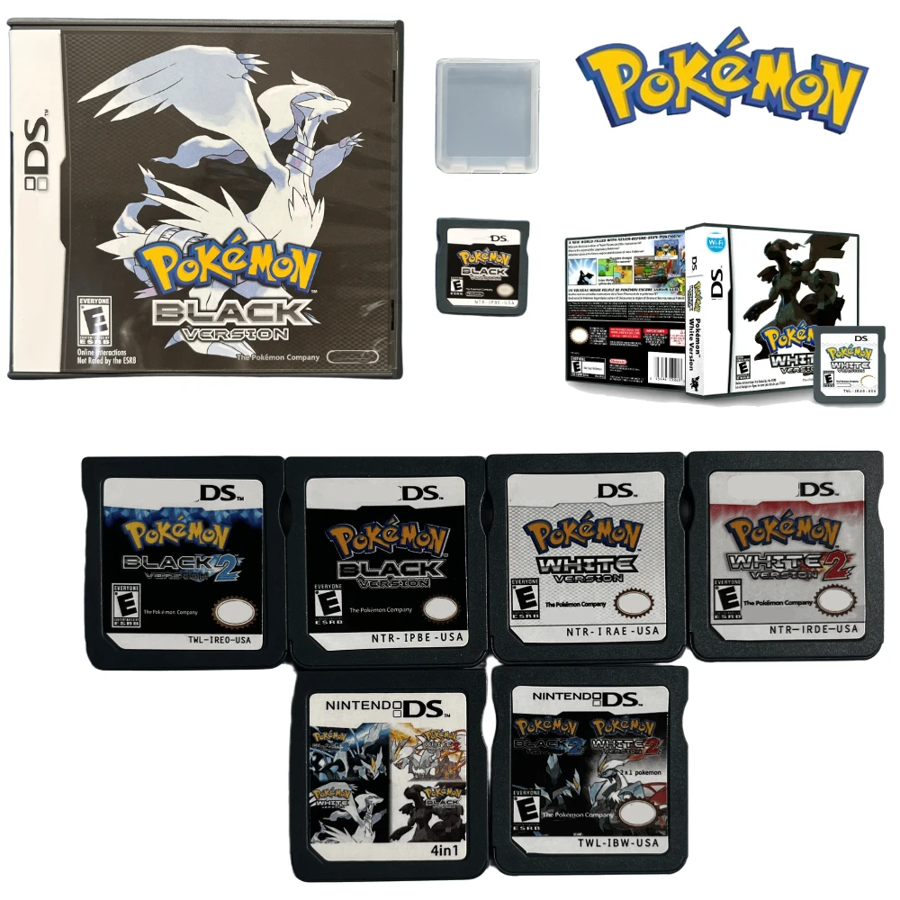 NDS Game Card Pokemon Expedition Series Cards Black Version Black 2 White 2 USA Version (R4 Card Version) for NDSL 2DS 3DS
NDS Game Card Pokemon Expedition Series Cards Black Version Black 2 White 2 USA Version (R4 Card Version) for NDSL 2DS 3DS