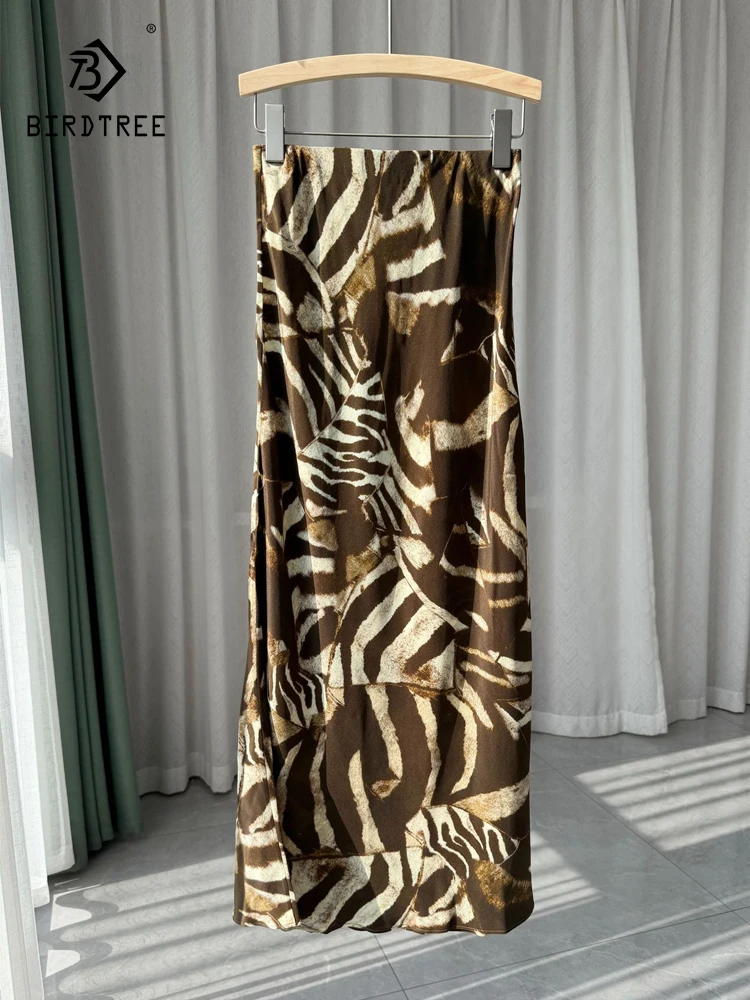 BirdTree-Women 18MM 100% Silk Elegant Skirt, Irregular Zebra Stripes Print, French Maillard Skirt, 2025 Spring Summer B52425CC
BirdTree-Women 18MM 100% Silk Elegant Skirt, Irregular Zebra Stripes Print, French Maillard Skirt, 2025 Spring Summer B52425CC