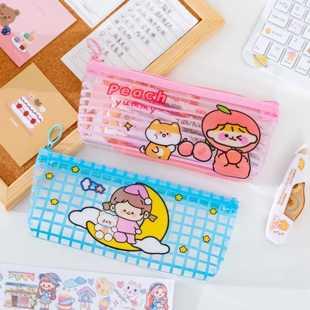 PVC Pencil Case Durable Transparent Cute Stationery Storage Bag Cartoon Animals Large Capacity Pencil Bags Student
PVC Pencil Case Durable Transparent Cute Stationery Storage Bag Cartoon Animals Large Capacity Pencil Bags Student