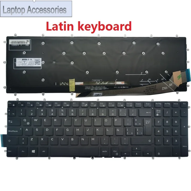 New Backlit LA/Latin Keyboard For Dell G3 3590 3579 3779 G33590 3593 G5 5500 15 5590 5587 G7 7588 17 7790 7590 P75F Spanish/SP
New Backlit LA/Latin Keyboard For Dell G3 3590 3579 3779 G33590 3593 G5 5500 15 5590 5587 G7 7588 17 7790 7590 P75F Spanish/SP