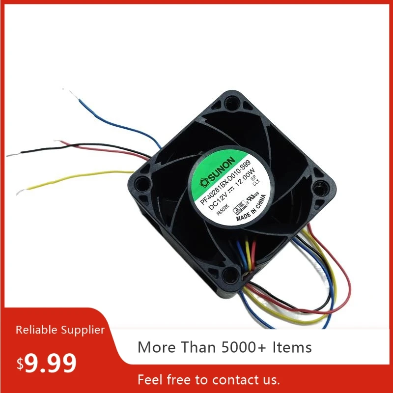 PF40281BX-D010-S99 40mm 12V High-Speed Cooling Fan, 16000 RPM, 24 CFM, PWM Control for Servers & Industrial Equipment
PF40281BX-D010-S99 40mm 12V High-Speed Cooling Fan, 16000 RPM, 24 CFM, PWM Control for Servers & Industrial Equipment