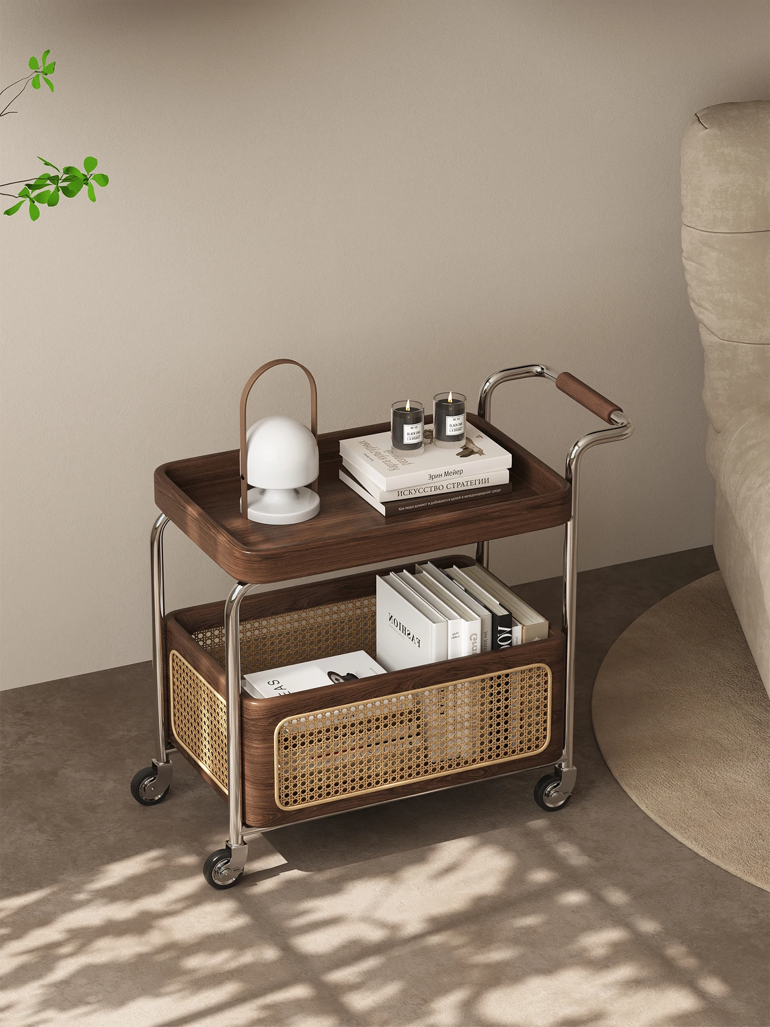 Removable coffee table living room home storage shelf used cart solid wood
Removable coffee table living room home storage shelf used cart solid wood