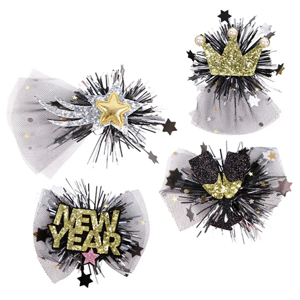 4pcs New Year Hair Clips Glitter Cloth Child Accessories Non Fading Party Props Women Hairpin Spring Festival Barrettes
4pcs New Year Hair Clips Glitter Cloth Child Accessories Non Fading Party Props Women Hairpin Spring Festival Barrettes