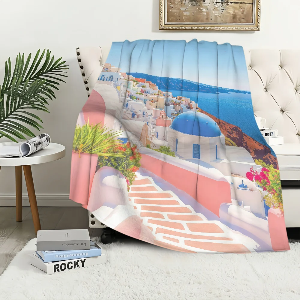 Landscape Santorini Greece Blanket Flannel warm comfort soft plush blanket For Picnic Beds Sofas Homes And Bedrooms
Landscape Santorini Greece Blanket Flannel warm comfort soft plush blanket For Picnic Beds Sofas Homes And Bedrooms