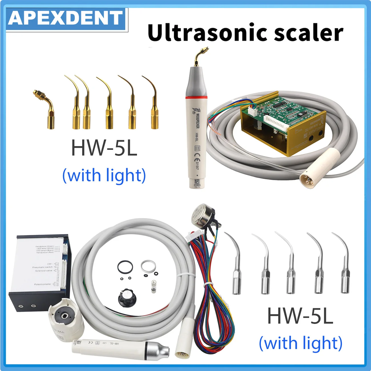 LED Dental Ultrasonic Scaler Original Woodpecker Handpiece Scaling Tips For Teeth Cleaning Dentistry Instrument
LED Dental Ultrasonic Scaler Original Woodpecker Handpiece Scaling Tips For Teeth Cleaning Dentistry Instrument