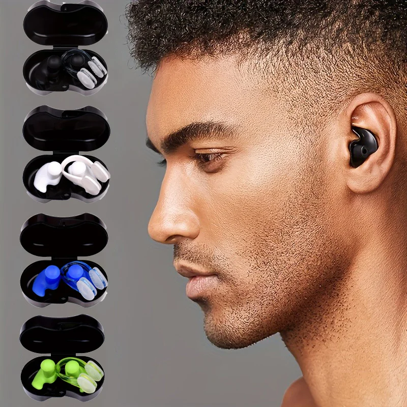 Swimming Earplug Set, With Nose Clip, Suitable For Outdoor Swimming Activities. Earplug Set.
Swimming Earplug Set, With Nose Clip, Suitable For Outdoor Swimming Activities. Earplug Set.