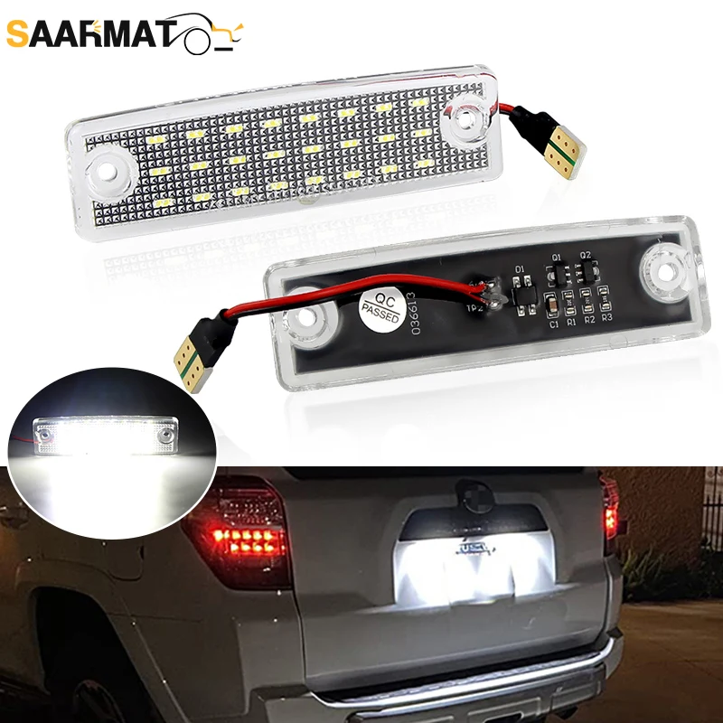 2 шт. светодиодный светильник номерного знака для Toyota 4Runner Sequoia Innova Corona KijangCarina E Revo Land Cruiser Prado J150 Commuter
2 шт. светодиодный светильник номерного знака для Toyota 4Runner Sequoia Innova Corona KijangCarina E Revo Land Cruiser Prado J150 Commuter