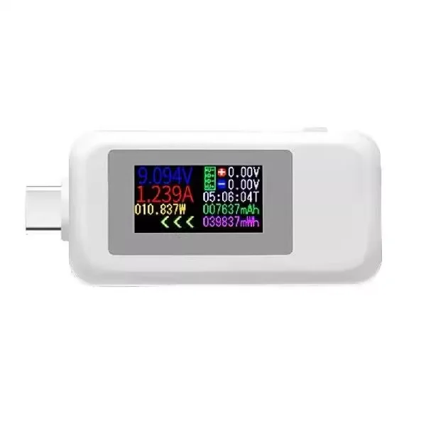 KWS-1902C Multi-function Digital Display DC Voltage Ammeter Power Meter Type-c For Cell Phone iphone Charging Tester
KWS-1902C Multi-function Digital Display DC Voltage Ammeter Power Meter Type-c For Cell Phone iphone Charging Tester