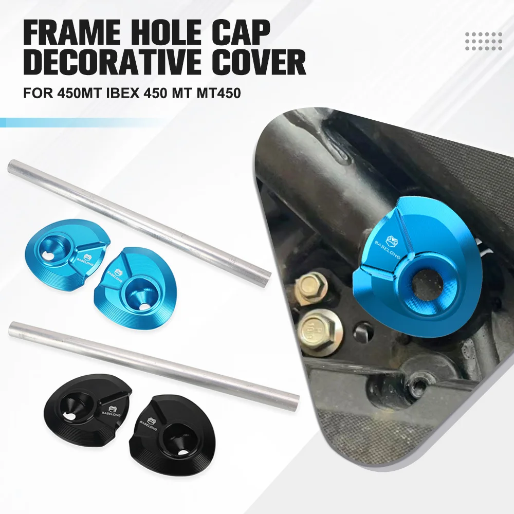 Motorcycle Aluminium Shields From External Damage Frame Hole Plugs Cover For CFMOTO 450 MT IBEX 2024-2025-2026 Black Light blue
Motorcycle Aluminium Shields From External Damage Frame Hole Plugs Cover For CFMOTO 450 MT IBEX 2024-2025-2026 Black Light blue