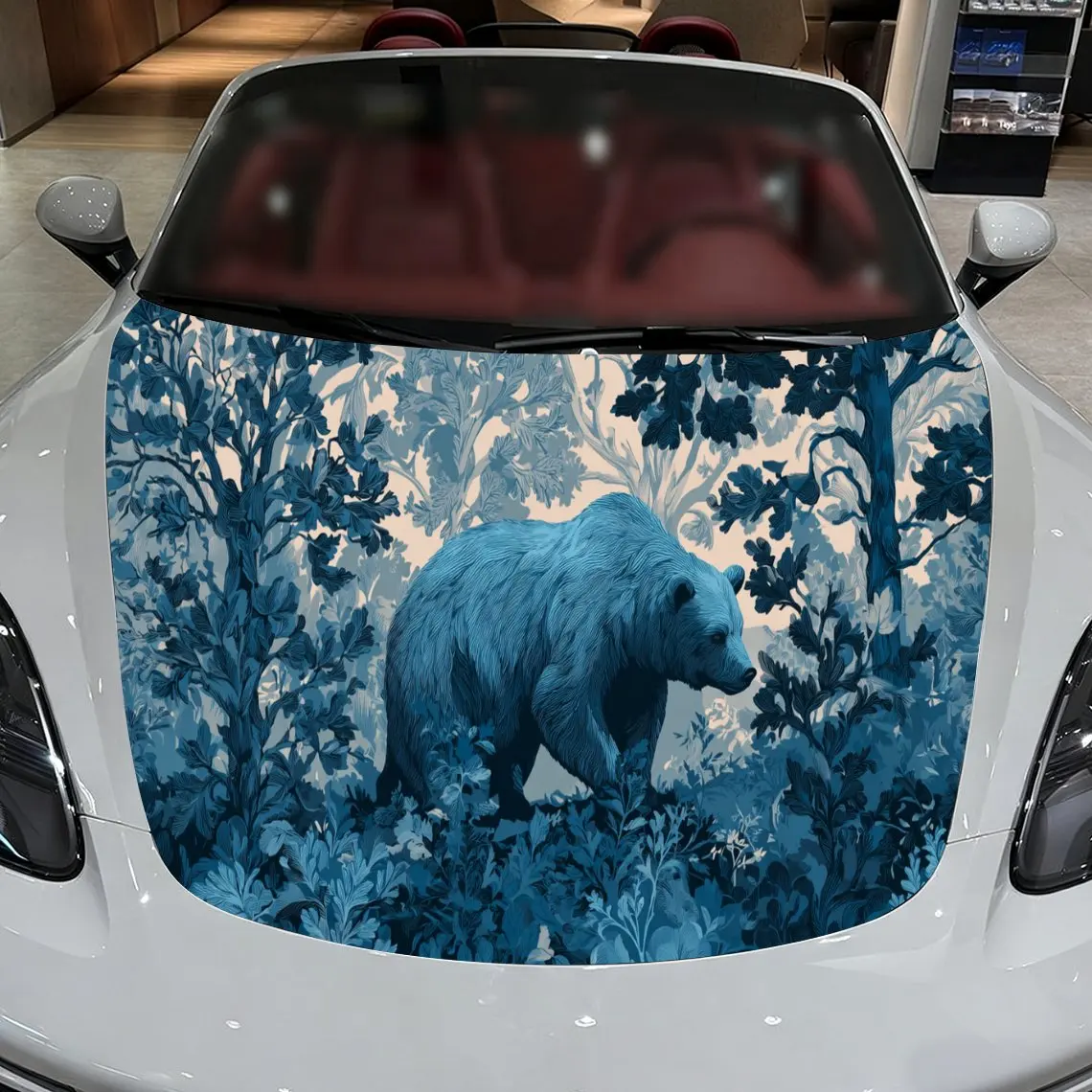 Car Decal Bear with Blue Forest Silhouette Artistic Background & Mystic-Nature-Gothic Aesthetic Car Hood Sticker, Waterproof Sel
Car Decal Bear with Blue Forest Silhouette Artistic Background & Mystic-Nature-Gothic Aesthetic Car Hood Sticker, Waterproof Sel