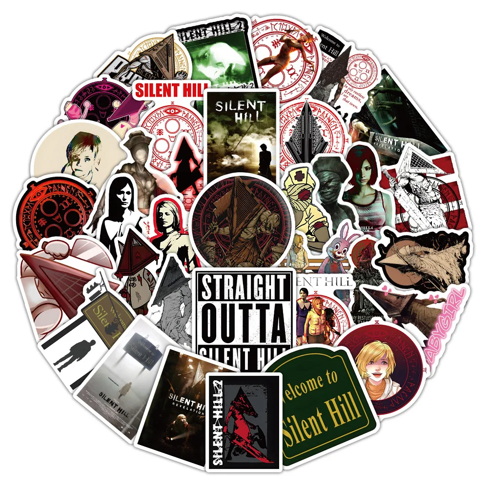 10/50PCS Horror Movies Cartoon Stickers Silent Hill Graffiti Suspense Movie DIY Fridge Laptop Phone Guitar Bike Skateboard Toy
10/50PCS Horror Movies Cartoon Stickers Silent Hill Graffiti Suspense Movie DIY Fridge Laptop Phone Guitar Bike Skateboard Toy