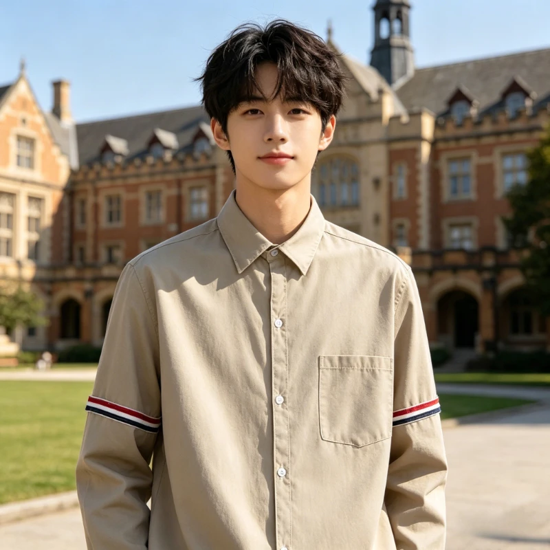 DK Uniform Shirt for Men,Japanese College Style Khaki Short Sleeve Top,Versatile School&Class Uniform for Students of All Ages
DK Uniform Shirt for Men,Japanese College Style Khaki Short Sleeve Top,Versatile School&Class Uniform for Students of All Ages
