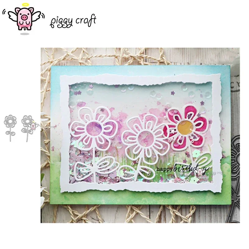 Piggy Craft metal cutting dies cut die mold 2Pcs Flower decoration Scrapbook paper craft knife mould blade punch stencils dies
Piggy Craft metal cutting dies cut die mold 2Pcs Flower decoration Scrapbook paper craft knife mould blade punch stencils dies