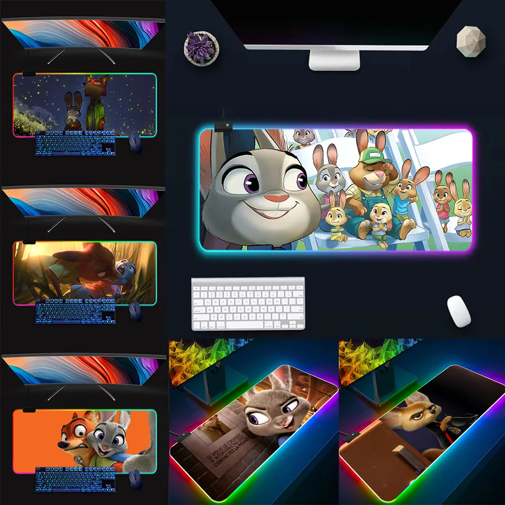 Disney Zootopia RGB Pc Gamer Keyboard Mouse Pad Mousepad LED Glowing Mouse Mats Rubber Gaming Computer Mausepad
Disney Zootopia RGB Pc Gamer Keyboard Mouse Pad Mousepad LED Glowing Mouse Mats Rubber Gaming Computer Mausepad