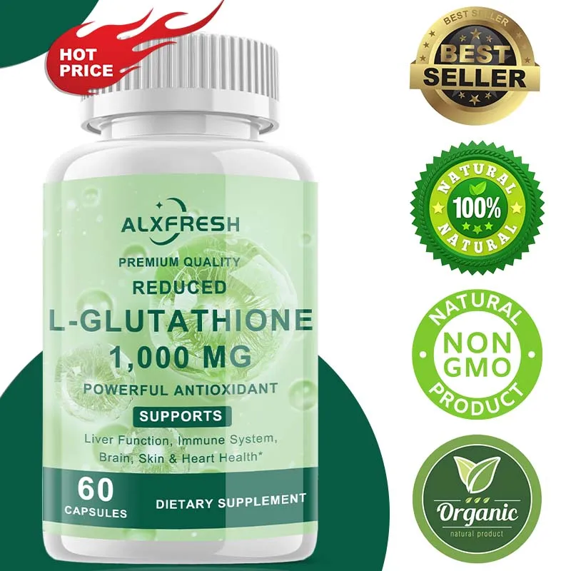 Glutathione Capsules Support Liver Health Detoxification Brighten Skin Tone Whiten Skin Fight Skin Aging Enhance Immune System
Glutathione Capsules Support Liver Health Detoxification Brighten Skin Tone Whiten Skin Fight Skin Aging Enhance Immune System