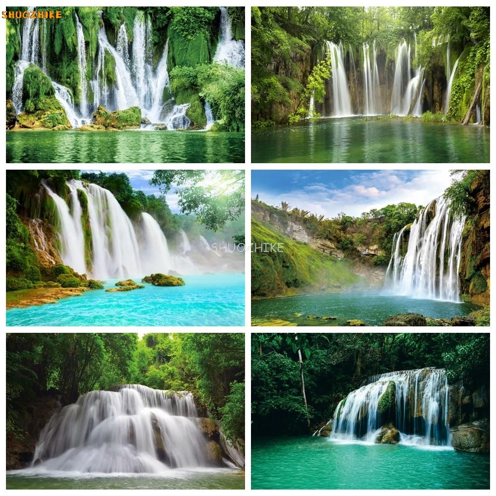 Nature Scenery Forest Waterfall Backdrop Tree Lake River Mountain Living Room Wall Decor Photography Background Photostudio Prop
Nature Scenery Forest Waterfall Backdrop Tree Lake River Mountain Living Room Wall Decor Photography Background Photostudio Prop