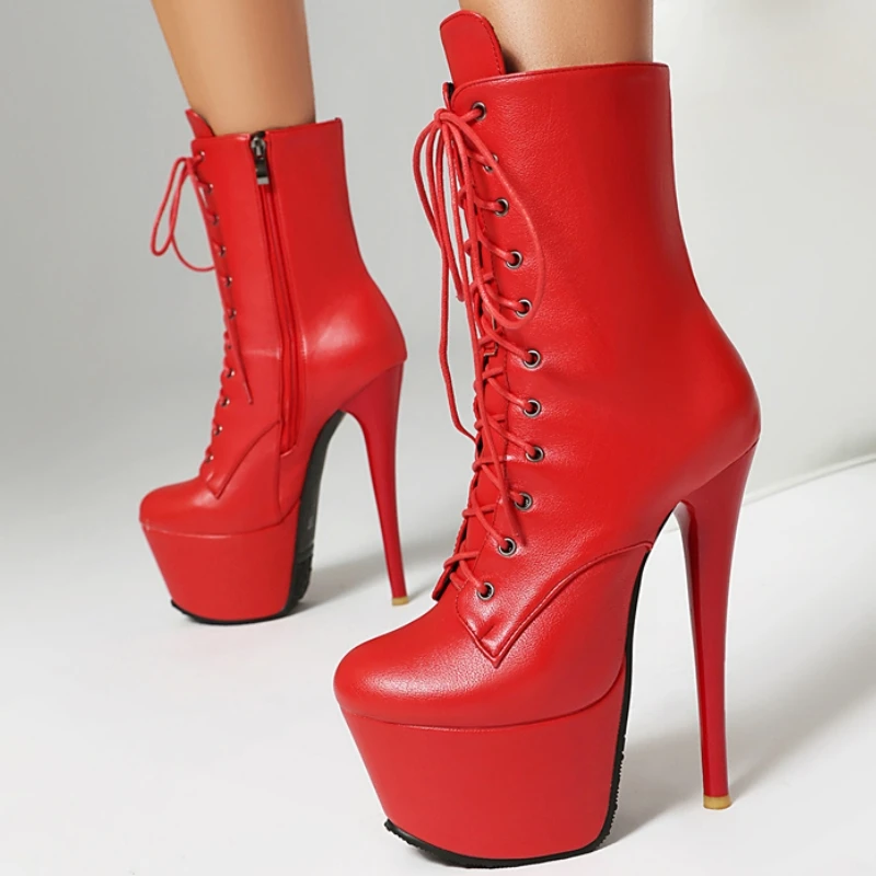 Красные женские ботильоны на платформе, зима-осень, черные, зеленые, розовые танцевальные ботинки, вечерние туфли на очень высоком каблуке, женские большие размеры 46
Красные женские ботильоны на платформе, зима-осень, черные, зеленые, розовые танцевальные ботинки, вечерние туфли на очень высоком каблуке, женские большие размеры 46