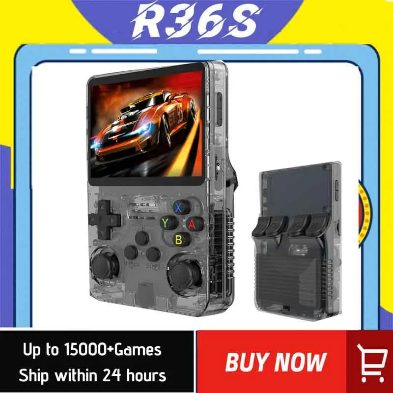 WUDS R36S Handheld Game Console - 3.5 Inch HD Screen, Portable Retro Gaming Device, Rechargeable Battery, 128GB/64GB with 5000+
WUDS R36S Handheld Game Console - 3.5 Inch HD Screen, Portable Retro Gaming Device, Rechargeable Battery, 128GB/64GB with 5000+