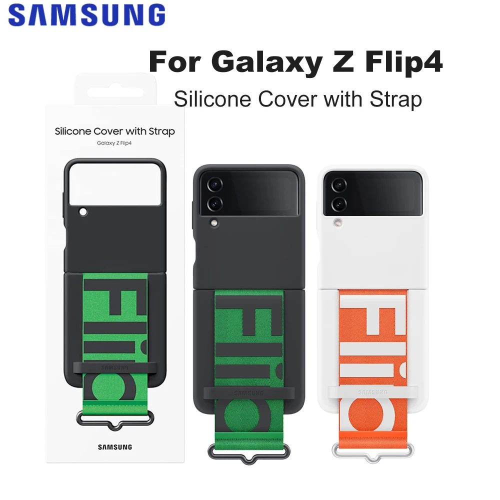 Original For Samsung Galaxy Z Flip4 Silicone Strap Cover Galaxy Z Flip 4 with Grip Protective Case
Original For Samsung Galaxy Z Flip4 Silicone Strap Cover Galaxy Z Flip 4 with Grip Protective Case
