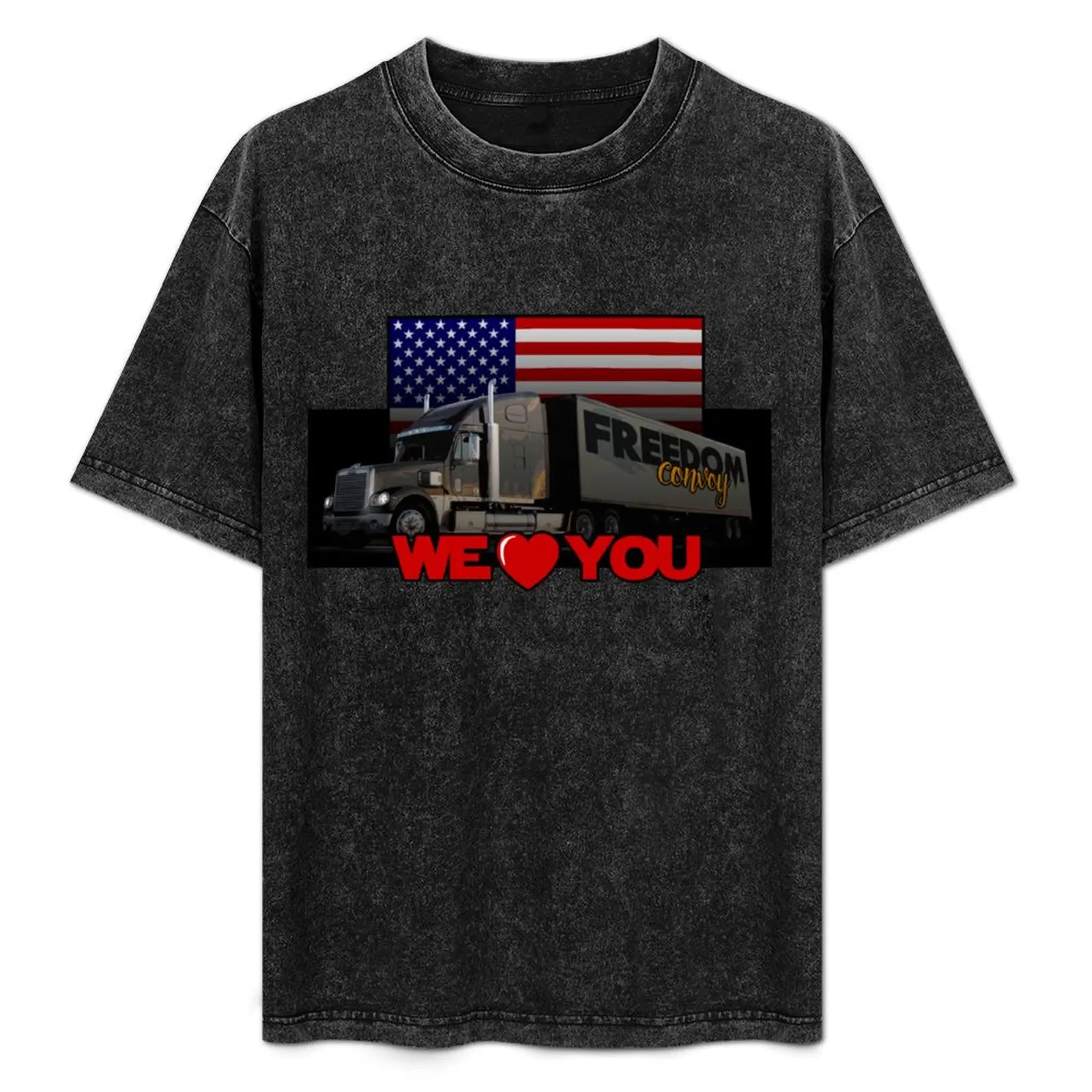 FREEDOM CONVOY - AMERICA - WE LOVE YOU T-Shirt All Match Basic Short Sleeve Top
FREEDOM CONVOY - AMERICA - WE LOVE YOU T-Shirt All Match Basic Short Sleeve Top