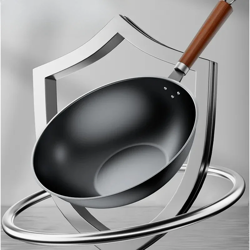 High Quality Iron Wok Traditional Handmade Iron Wok Pan Non-stick Pan Non-coating Induction and Gas Cooker Cookware
High Quality Iron Wok Traditional Handmade Iron Wok Pan Non-stick Pan Non-coating Induction and Gas Cooker Cookware