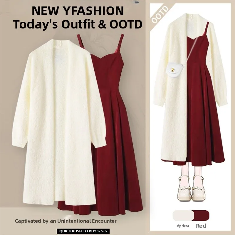 Осенний новый вязаный свитер больших размеров, пальто, винтажное свободное пальто Dr, внутренняя одежда, комплект из двух предметов, женский ансамбль Faion V-Ne, длинный Sl...
Осенний новый вязаный свитер больших размеров, пальто, винтажное свободное пальто Dr, внутренняя одежда, комплект из двух предметов, женский ансамбль Faion V-Ne, длинный Sl...