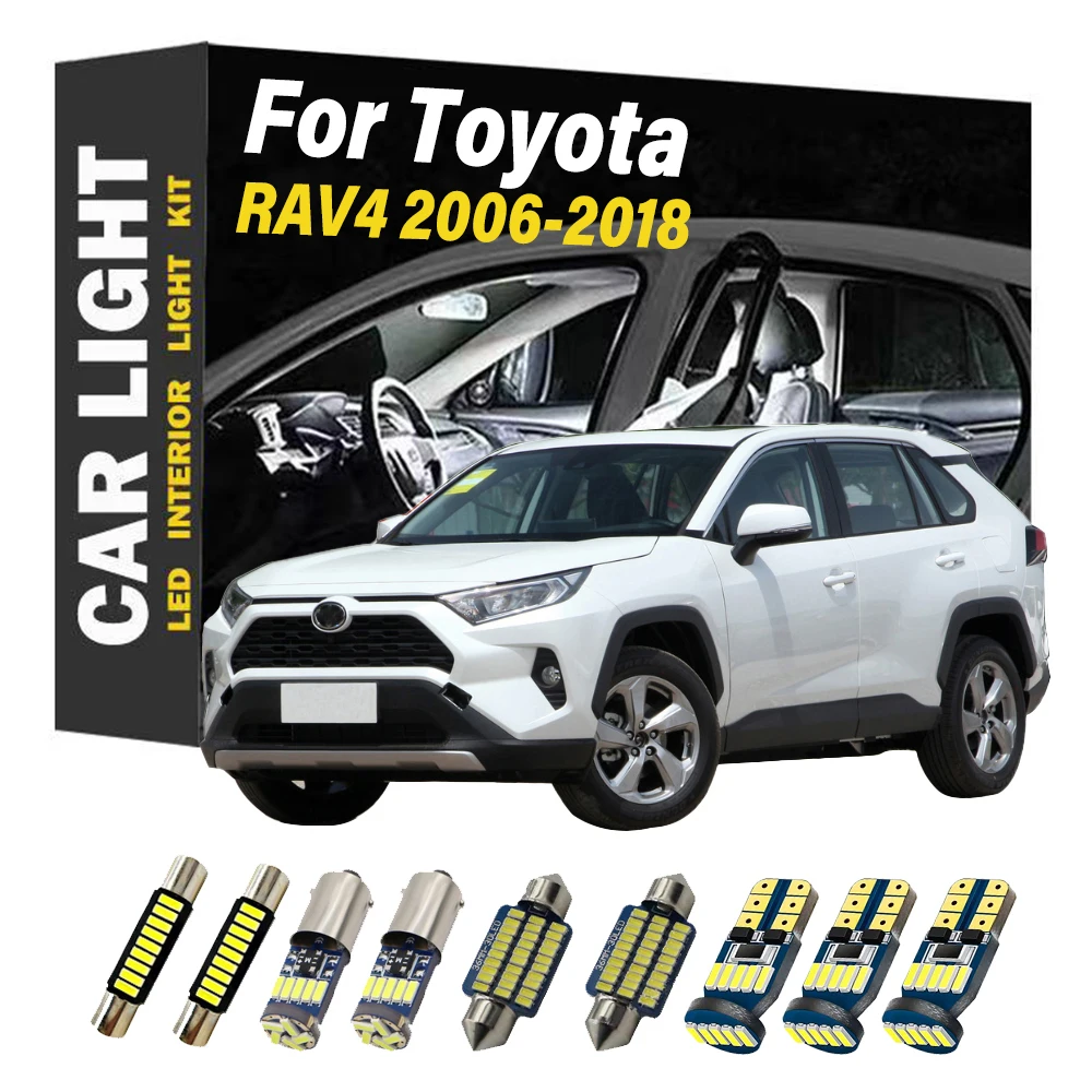 10Pcs LED Interior Light License Plate Lamp Kit For Toyota RAV4 2006 2008 2010 -2012 2014 2015 2016 2017 2018 Door Luggage Bulb
10Pcs LED Interior Light License Plate Lamp Kit For Toyota RAV4 2006 2008 2010 -2012 2014 2015 2016 2017 2018 Door Luggage Bulb