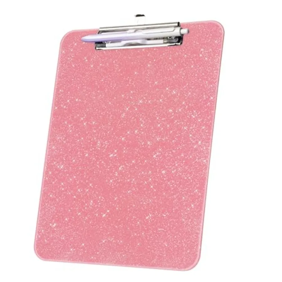 Glitter Clipboard, Cute Nursing Clipboard Lightweight, Clip Boards 8.5x11 with Pen Holder, A4 Letter Size, Sparkly Hanging Plas
Glitter Clipboard, Cute Nursing Clipboard Lightweight, Clip Boards 8.5x11 with Pen Holder, A4 Letter Size, Sparkly Hanging Plas