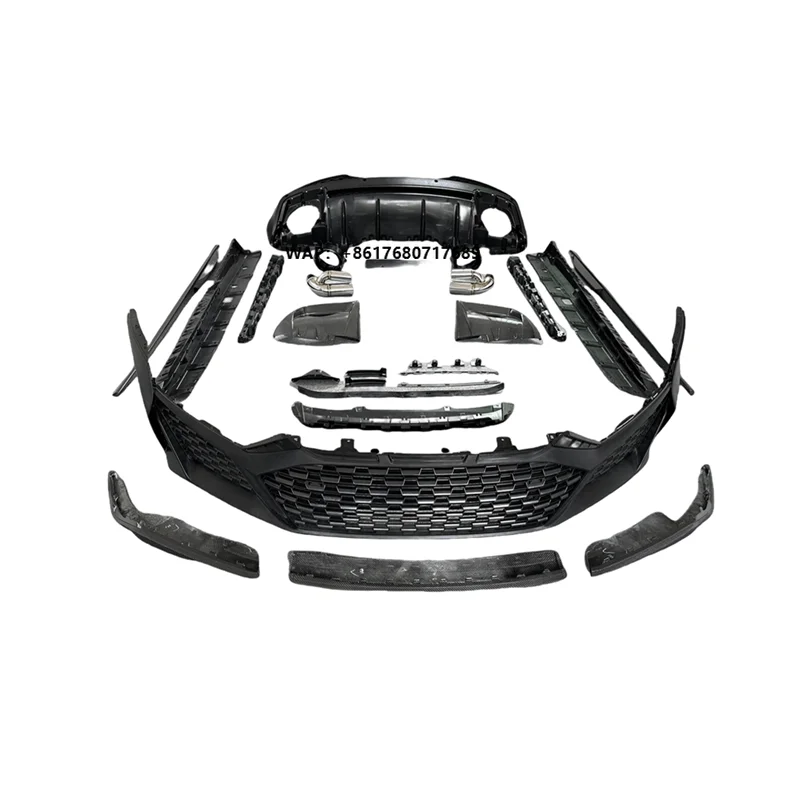 For R8 Body Kit Old to New Style Fiberglass+PP Material Front Bumper Side Skirts Rear Lip Grille Spoiler Bodykit
For R8 Body Kit Old to New Style Fiberglass+PP Material Front Bumper Side Skirts Rear Lip Grille Spoiler Bodykit