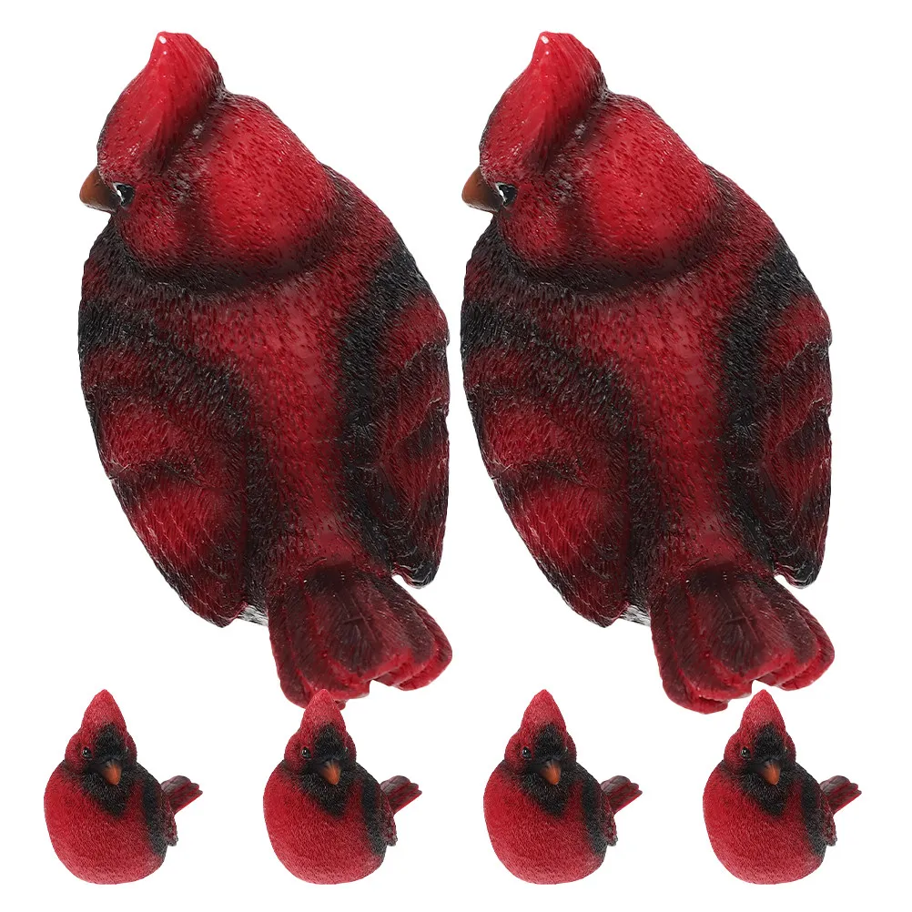 6Pcs Resin Bird Ornament Christmas Red Bird Decoration Miniature Garden Decor Micro Landscape Desktop Yard Animal Ornament Vivid
6Pcs Resin Bird Ornament Christmas Red Bird Decoration Miniature Garden Decor Micro Landscape Desktop Yard Animal Ornament Vivid