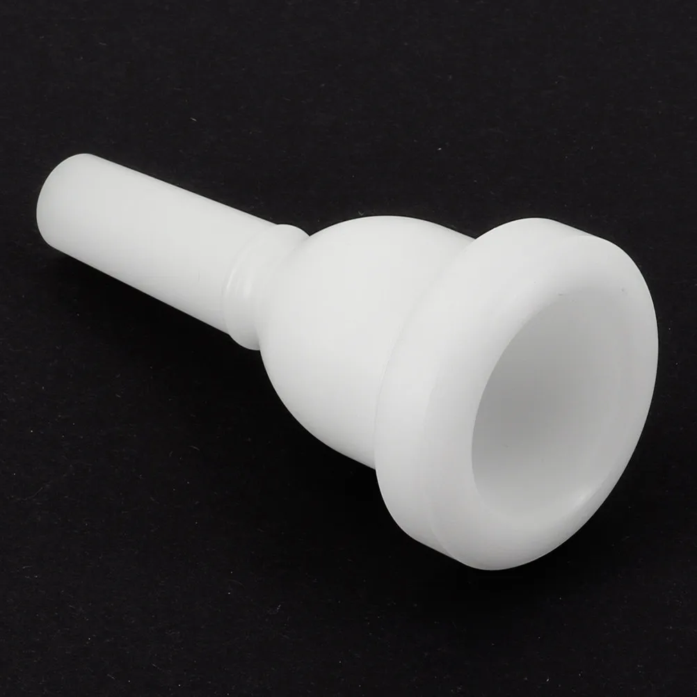 Tuba Mouthpiece Plastic White Exterior Compact Size Low Bass Sound Side Key Replacement Mouthpiece for Wind
Tuba Mouthpiece Plastic White Exterior Compact Size Low Bass Sound Side Key Replacement Mouthpiece for Wind